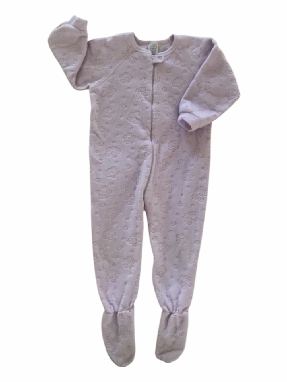 The Children’s Place Girls Size 3T Purple Butterfly Footie Pajamas Sleeper